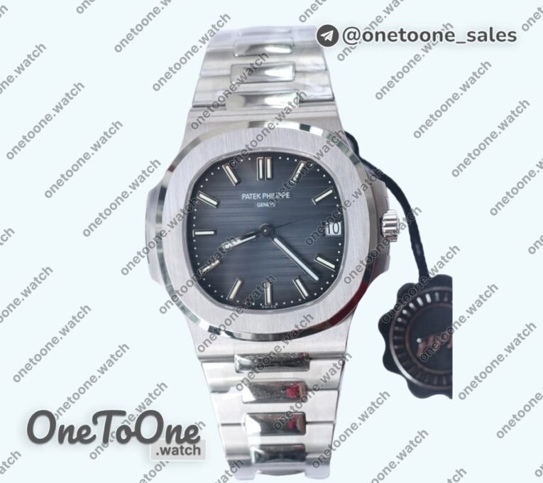 Реплика часов Patek Philippe Nautilus 5711/1A Top-tier Копия один в один Blue Textured Dial Stainless steel Bracelet 324CS V4