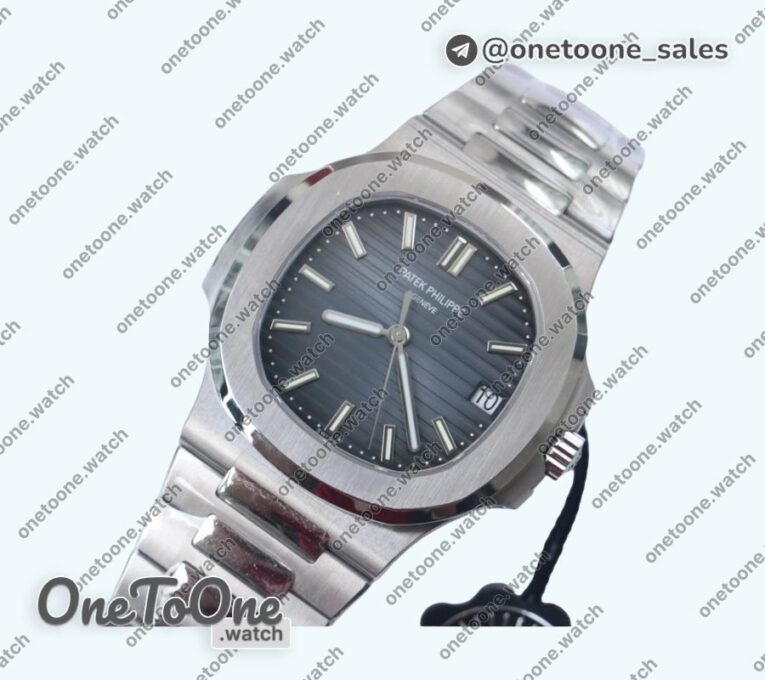 Реплика часов Patek Philippe Nautilus 5711/1A Top-tier Копия один в один Blue Textured Dial Stainless steel Bracelet 324CS V4
