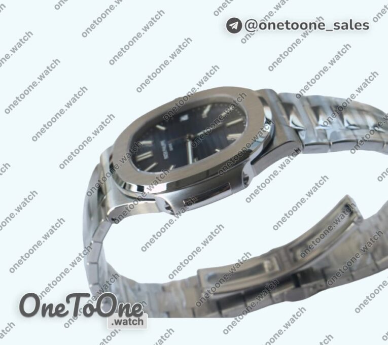 Реплика часов Patek Philippe Nautilus 5711/1A Top-tier Копия один в один Blue Textured Dial Stainless steel Bracelet 324CS V4