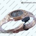 Реплика часов Patek Philippe Nautilus 5711/1R Top-tier Копия один в один Brown Textured Dial Rose gold Bracelet 324CS