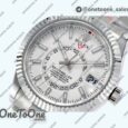 Реплика часов Rolex Sky-dweller 326934 Stainless steel Blue&Black&White Dial Bracelet Asian 23J