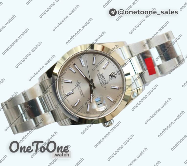 Реплика часов Rolex DateJust 41mm Smooth Bezel Stainless steel 5 Dials Stick Marker Oyster Bracelet
