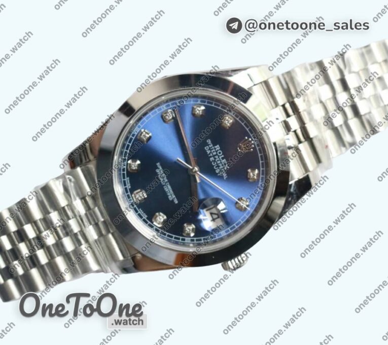 Реплика часов Rolex DateJust 41mm Smooth Bezel Stainless steel 5 Dials Diamonds Marker Jubilee Bracelet