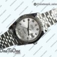Реплика часов Rolex DateJust 41mm Fluted Bezel Stainless steel 5 Dials Diamonds Marker Jubilee Bracelet
