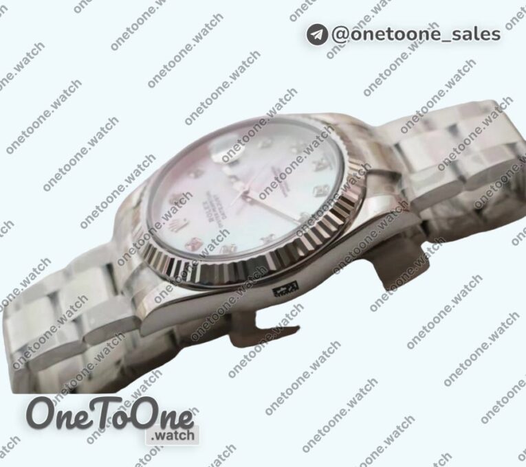 Реплика часов Rolex DateJust 41mm Fluted Bezel Stainless steel 5 Dials Diamonds Marker Oyster Bracelet