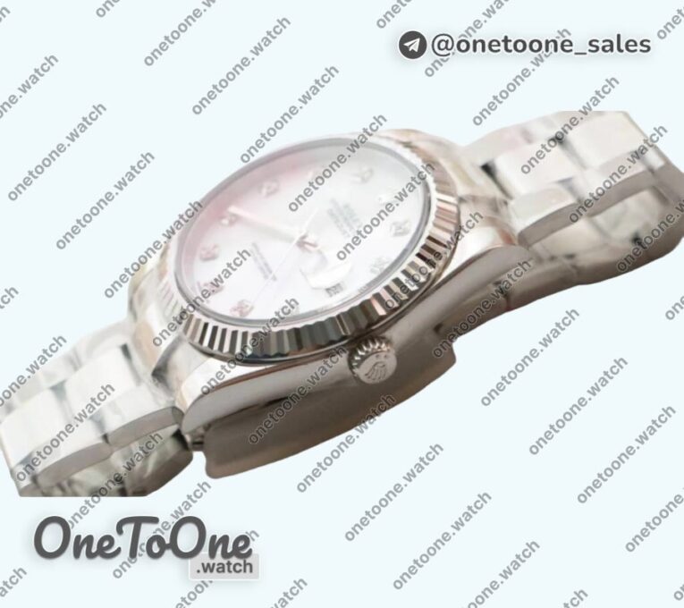 Реплика часов Rolex DateJust 41mm Fluted Bezel Stainless steel 5 Dials Diamonds Marker Oyster Bracelet