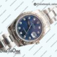 Реплика часов Rolex DateJust 41mm Fluted Bezel Stainless steel 5 Dials Diamonds Marker Oyster Bracelet