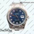 Реплика часов Rolex DateJust 41mm Fluted Bezel Stainless steel 5 Dials Diamonds Marker Oyster Bracelet