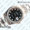 Реплика часов Rolex DateJust 41mm Fluted Bezel Stainless steel 5 Dials Diamonds Marker Oyster Bracelet