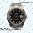Реплика часов Rolex DateJust 41mm Fluted Bezel Stainless steel 5 Dials Diamonds Marker Oyster Bracelet