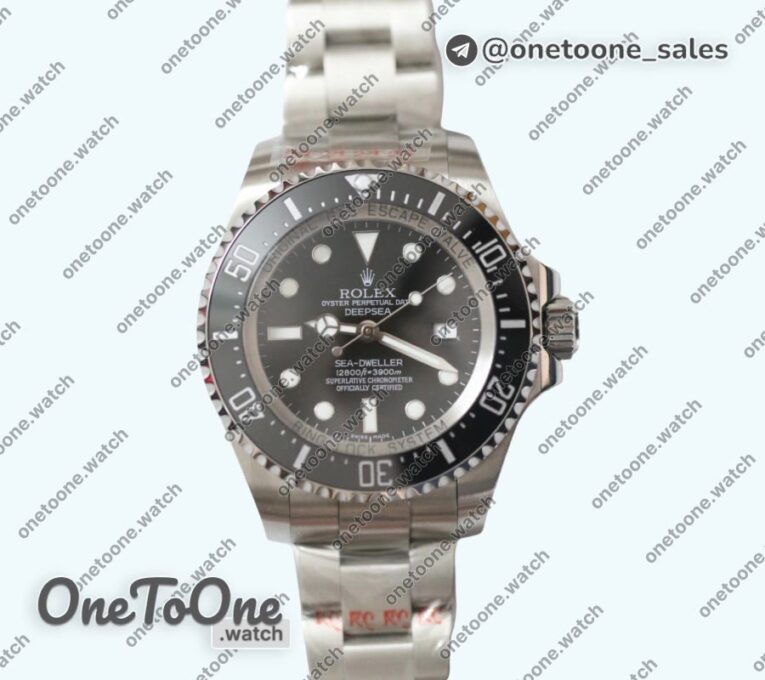 Реплика часов Rolex Sea-Dweller 126660 Deep Sea Black Top-tier Копия один в один 316L Stainless steel Case and Bracelet