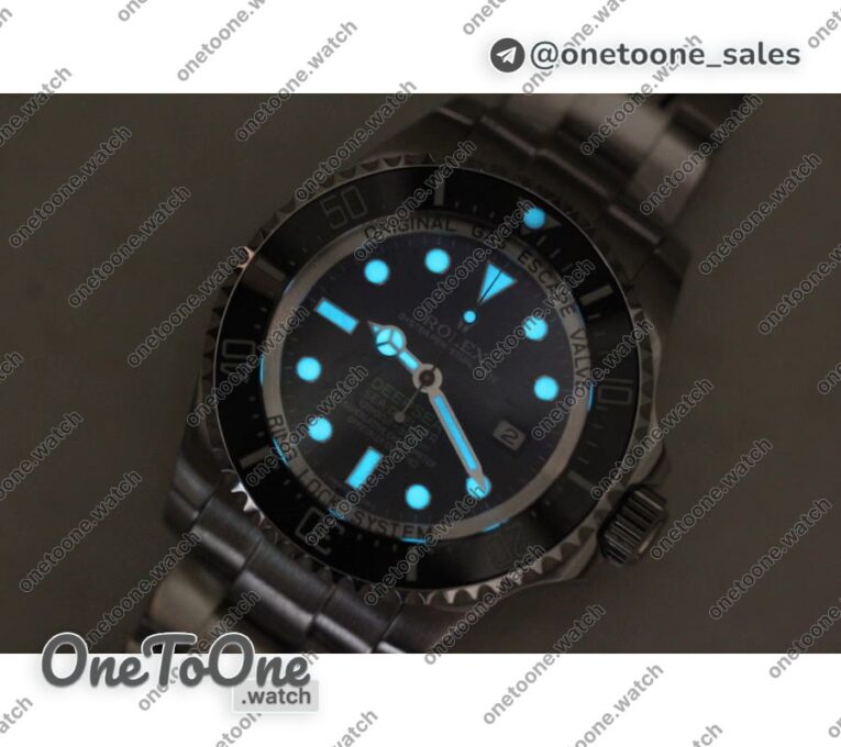 Реплика часов Rolex Sea-Dweller 126660 Deep Sea Black Top-tier Копия один в один 316L Stainless steel Case and Bracelet