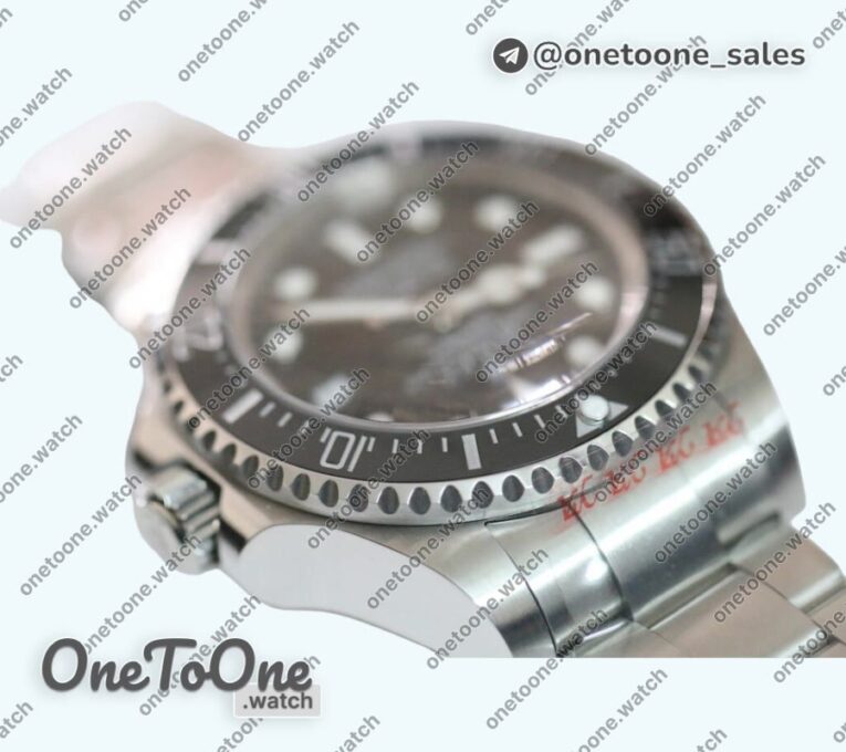 Реплика часов Rolex Sea-Dweller 126660 Deep Sea Black Top-tier Копия один в один 316L Stainless steel Case and Bracelet