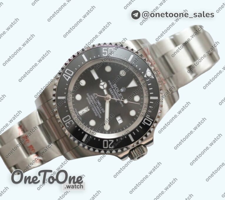 Реплика часов Rolex Sea-Dweller 126660 Deep Sea Black Top-tier Копия один в один 316L Stainless steel Case and Bracelet