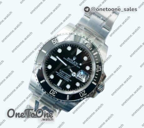 Реплика часов Rolex Submariner 116610 LN Black Ceramic 904L Top-tier Копия один в один Stainless steel Bracelet V3