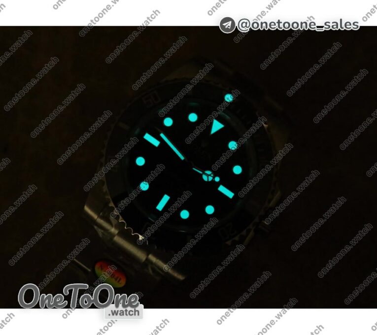 Реплика часов Rolex Submariner 114060 NoDate 904L Black Ceramic Black Dial Bracelet V11
