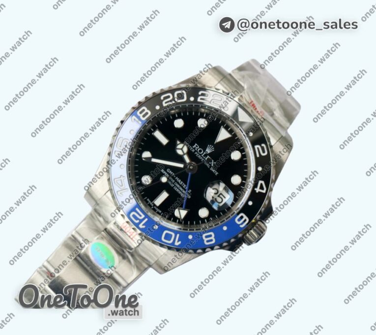 Реплика часов Rolex T-Master II 116710 BLNR Black/Blue Ceramic 904L Steel Top-tier Копия один в один Oyster CHS