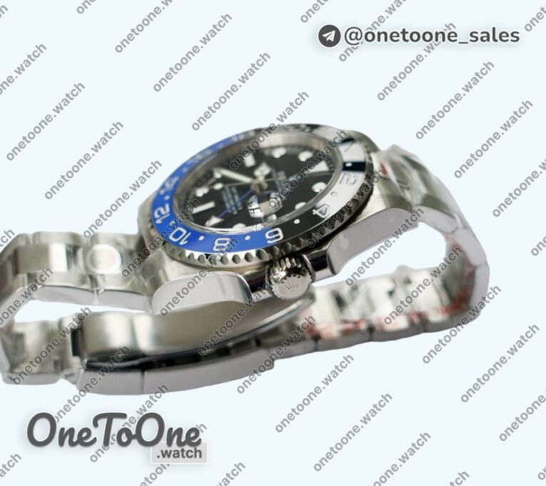 Реплика часов Rolex T-Master II 116710 BLNR Black/Blue Ceramic 904L Steel Top-tier Копия один в один Oyster CHS