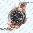 Реплика часов Rolex T-Master II 126715 CHNR Black/Brown Ceramic Rose gold Black Dial Top-tier Копия один в один CHS