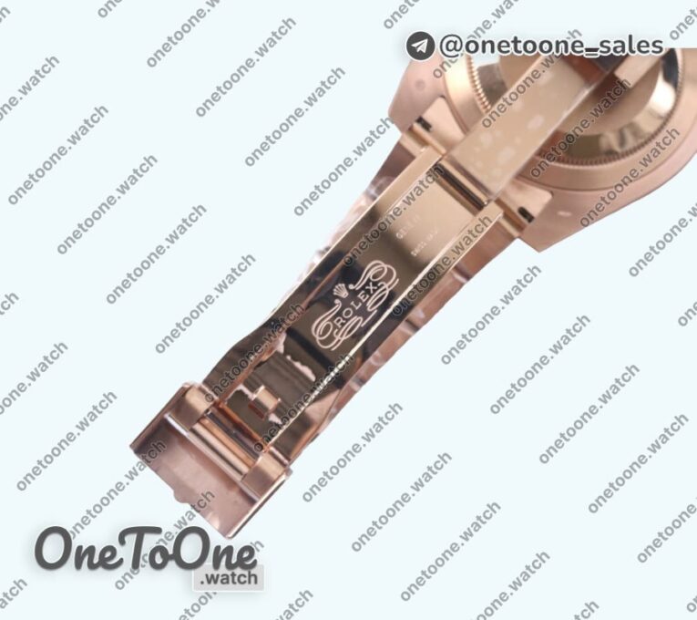 Реплика часов Rolex T-Master II 126715 CHNR Black/Brown Ceramic Rose gold Black Dial Top-tier Копия один в один CHS