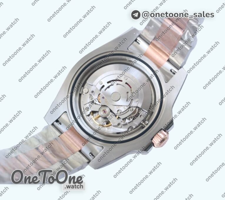 Реплика часов Rolex T-Master II 126711 CHNR Black/Brown Ceramic Rose gold/Stainless steel Black Dial Top-tier Копия один в один