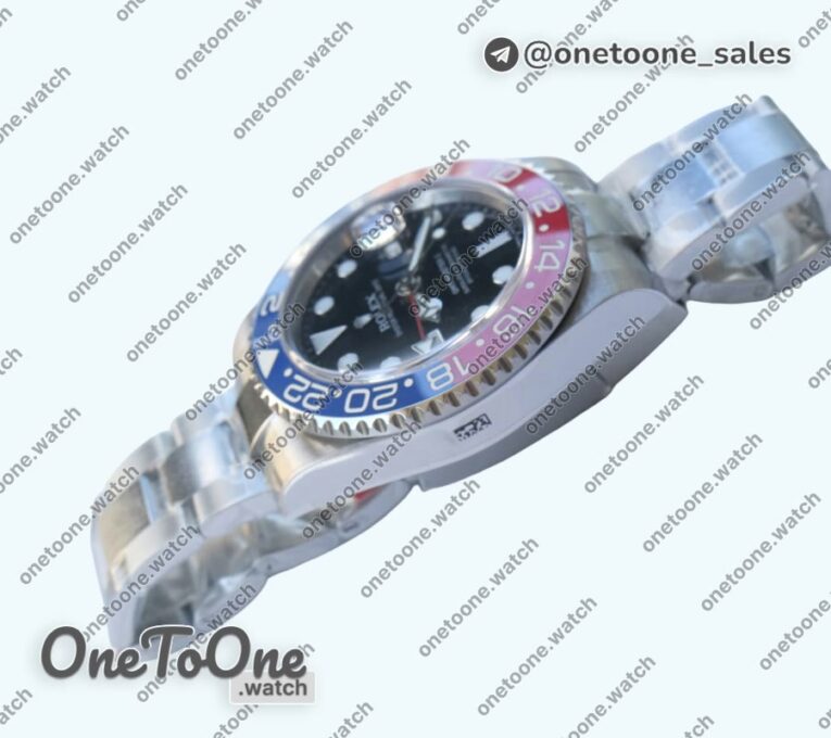 Реплика часов Rolex T-Master II 116719BLRO Pepsi Red/Blue Ceramic Bezel Stainless steel Black Asia3186 CHS