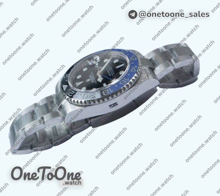 Реплика часов Rolex T-Master II 126710BLNR Black/Blue Ceramic Stainless steel Black Dial Top-tier Копия один в один CHS