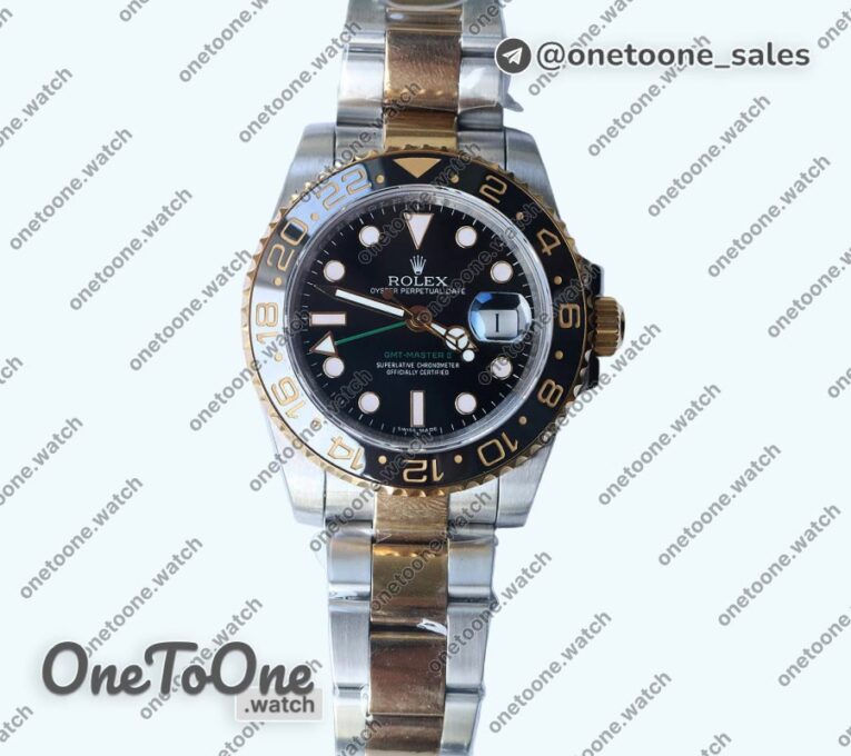 Реплика часов Rolex T-Master II 126713LN Black Ceramic Black Dial Top-tier Копия один в один CHS