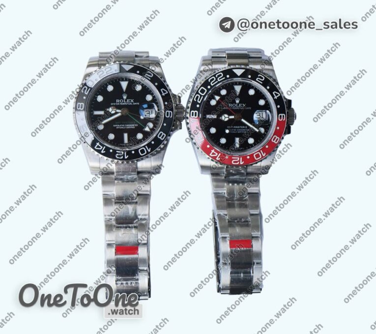 Реплика часов Rolex T-Master II 126710LN Ceramic Stainless steel Black Dial Top-tier Копия один в один CHS