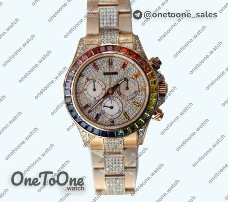 Реплика часов Rolex Daytona 116595 RBOW Rose gold/Rose gold Diamonds Dial