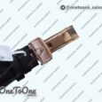 Реплика часов Rolex Cellini 50535 Moonphase 904L Rose gold White Dial Leather K Mod