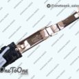 Реплика часов Rolex Cellini 50535 Moonphase 904L Rose gold White Dial Leather K Mod