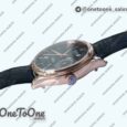 Реплика часов Rolex Cellini Date 39mm Rose gold Black&White Dials Leather Asia 3165 Mod