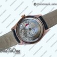 Реплика часов Rolex Cellini Date 39mm Rose gold Black&White Dials Leather Asia 3165 Mod