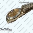 Реплика часов Rolex DayDate 40mm Diamonds Bezel Yellow gold Black&Gold Dials Dialmonds Marker Bracelet