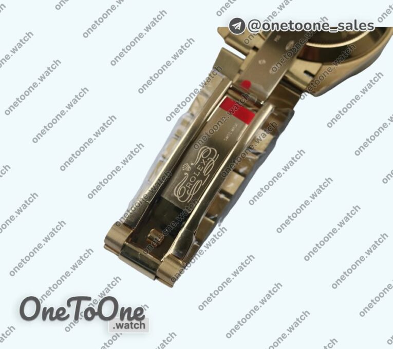 Реплика часов Rolex DayDate 40mm Diamonds Bezel Yellow gold Black&Gold Dials Dialmonds Marker Bracelet