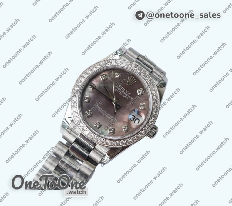 Реплика часов Rolex DateJust 31mm Stainless steel Diamonds MOP Dials Diamonds Marker Bracelet