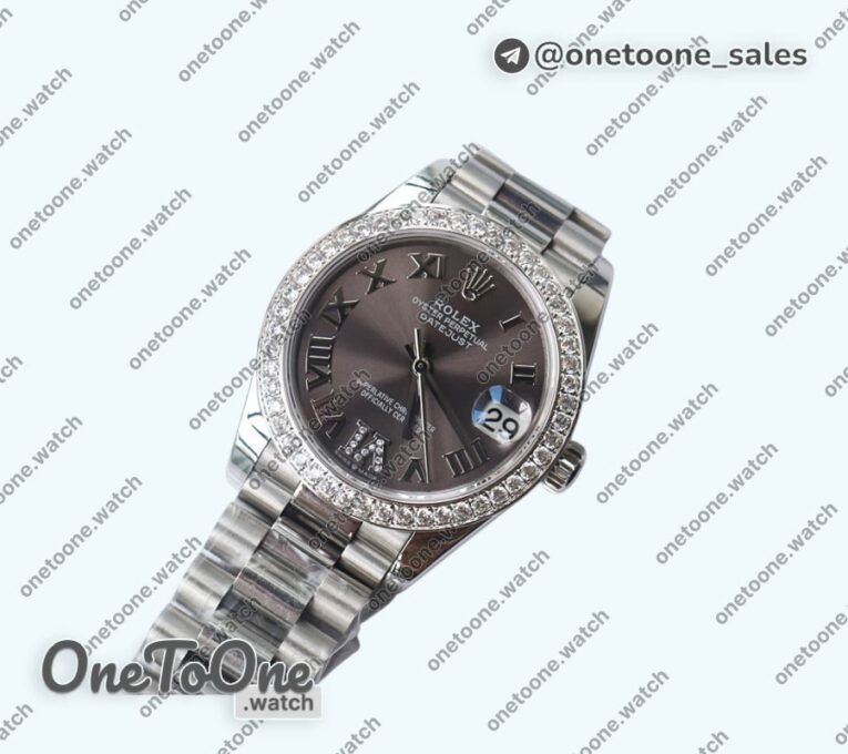 Реплика часов Rolex DateJust 31mm Stainless steel Diamonds 4 Dials Diamonds VI Marker Bracelet