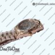 Реплика часов Rolex DateJust 31mm Rose gold Fluted Bezel 5 Dials Roman Marker Bracelet