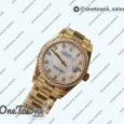 Реплика часов Rolex DateJust 31mm Yellow gold Diamonds Bezel MOP Dials Diamonds Marker Bracelet