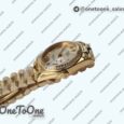 Реплика часов Rolex DateJust 31mm Yellow gold Diamonds Bezel 5 Dials Roman Marker Bracelet