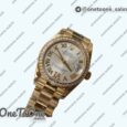 Реплика часов Rolex DateJust 31mm Yellow gold Diamonds Bezel 5 Dials Roman Marker Bracelet