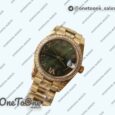 Реплика часов Rolex DateJust 31mm Yellow gold Diamonds Bezel 5 Dials Roman Marker Bracelet
