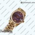 Реплика часов Rolex DateJust 31mm Yellow gold Diamonds Bezel 5 Dials Roman Marker Bracelet