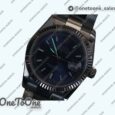 Реплика часов Rolex DateJust 36mm Fluted Bezel Stainless steel Blue Dial Stick Marker Oyster Bracelet
