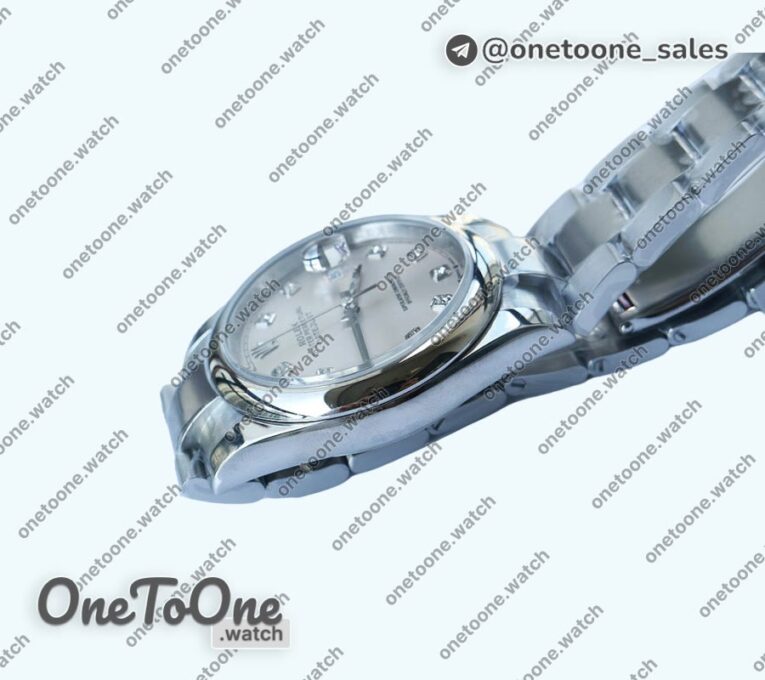 Реплика часов Rolex DateJust 36mm Smooth Bezel Stainless steel Blue&Silver&Black Dials Diamonds Marker Oyster Bracelet