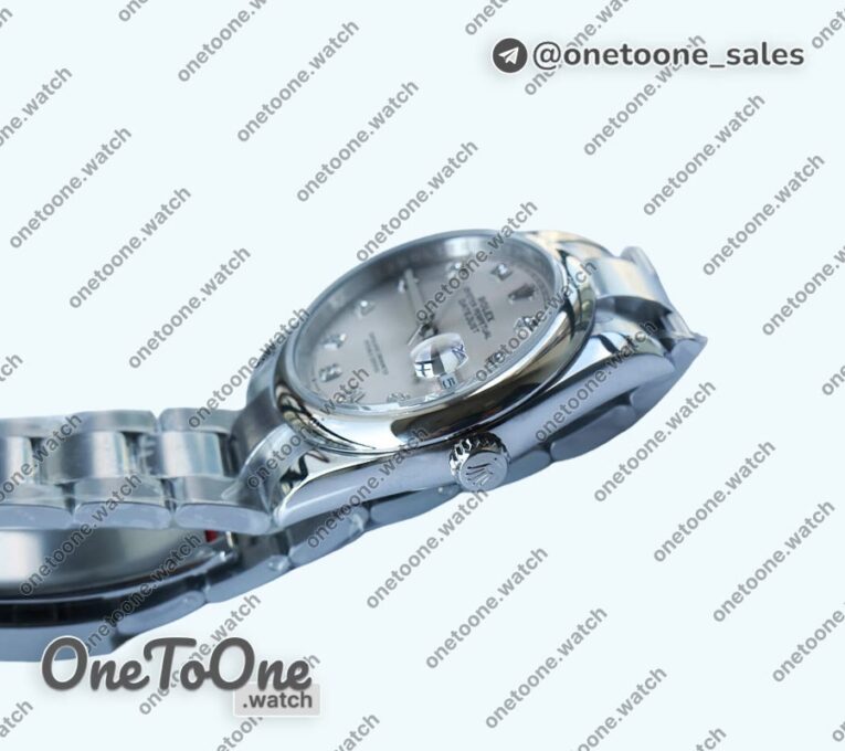Реплика часов Rolex DateJust 36mm Smooth Bezel Stainless steel Blue&Silver&Black Dials Diamonds Marker Oyster Bracelet