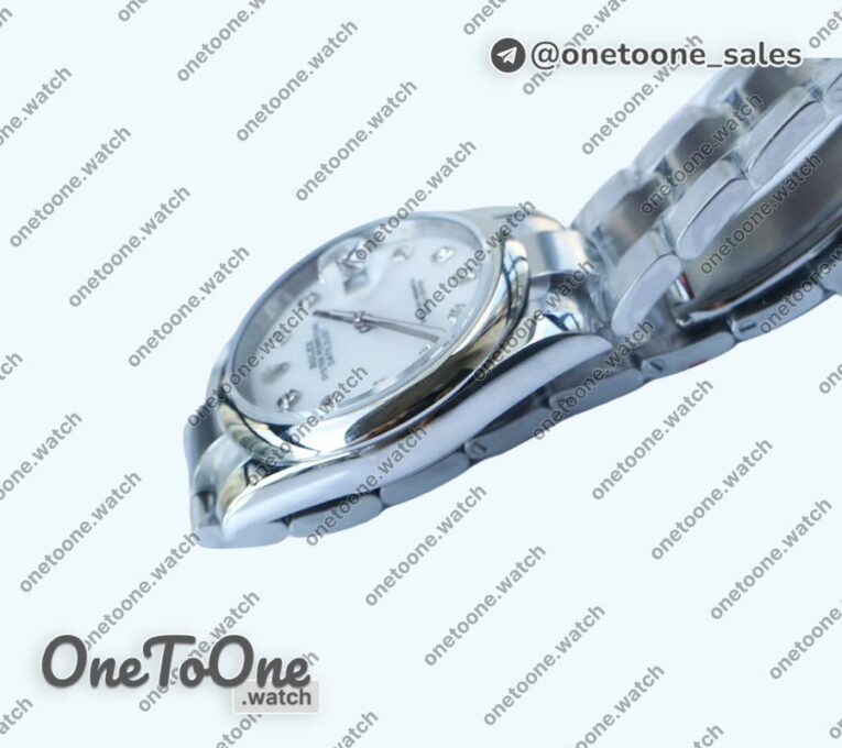 Реплика часов Rolex DateJust 36mm Smooth Bezel Stainless steel MOP Dials Diamonds Marker Oyster Bracelet