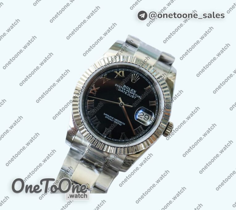 Реплика часов Rolex DateJust 36mm Fluted Bezel Stainless steel 4 Dials Roman Marker Oyster Bracelet