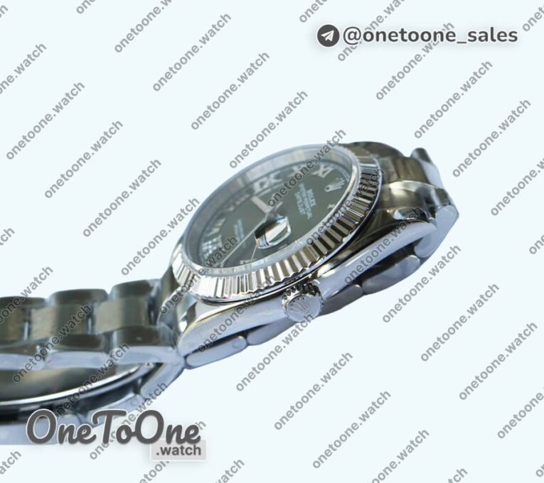 Реплика часов Rolex DateJust 36mm Fluted Bezel Stainless steel 4 Dials Roman Dia Marker Oyster Bracelet